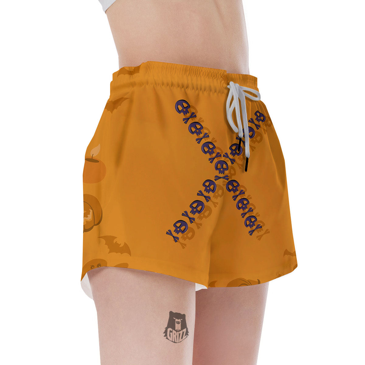 X Halloween Print Women's Shorts-grizzshop