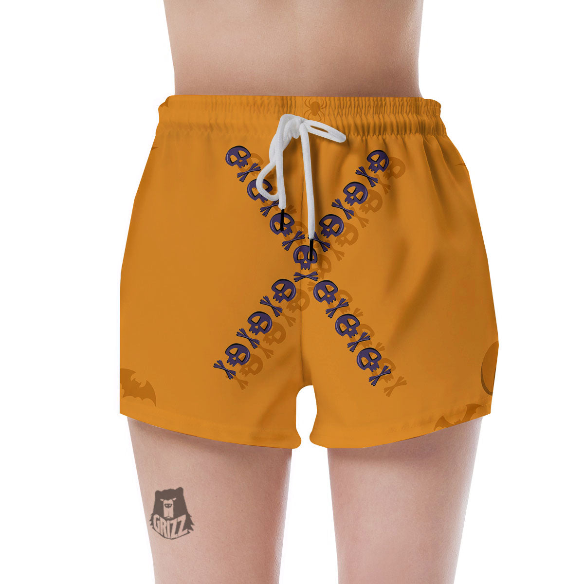 X Halloween Print Women's Shorts-grizzshop