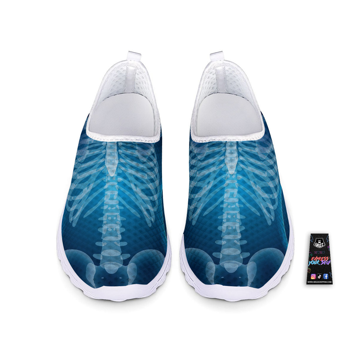 X-Ray Film Radiologist Print Nurse Shoes-grizzshop