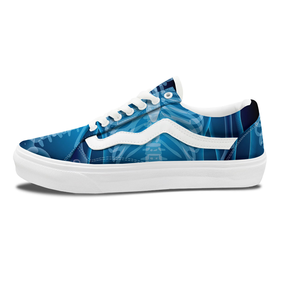 X-Ray Film Radiologist Print Skate Shoes-grizzshop