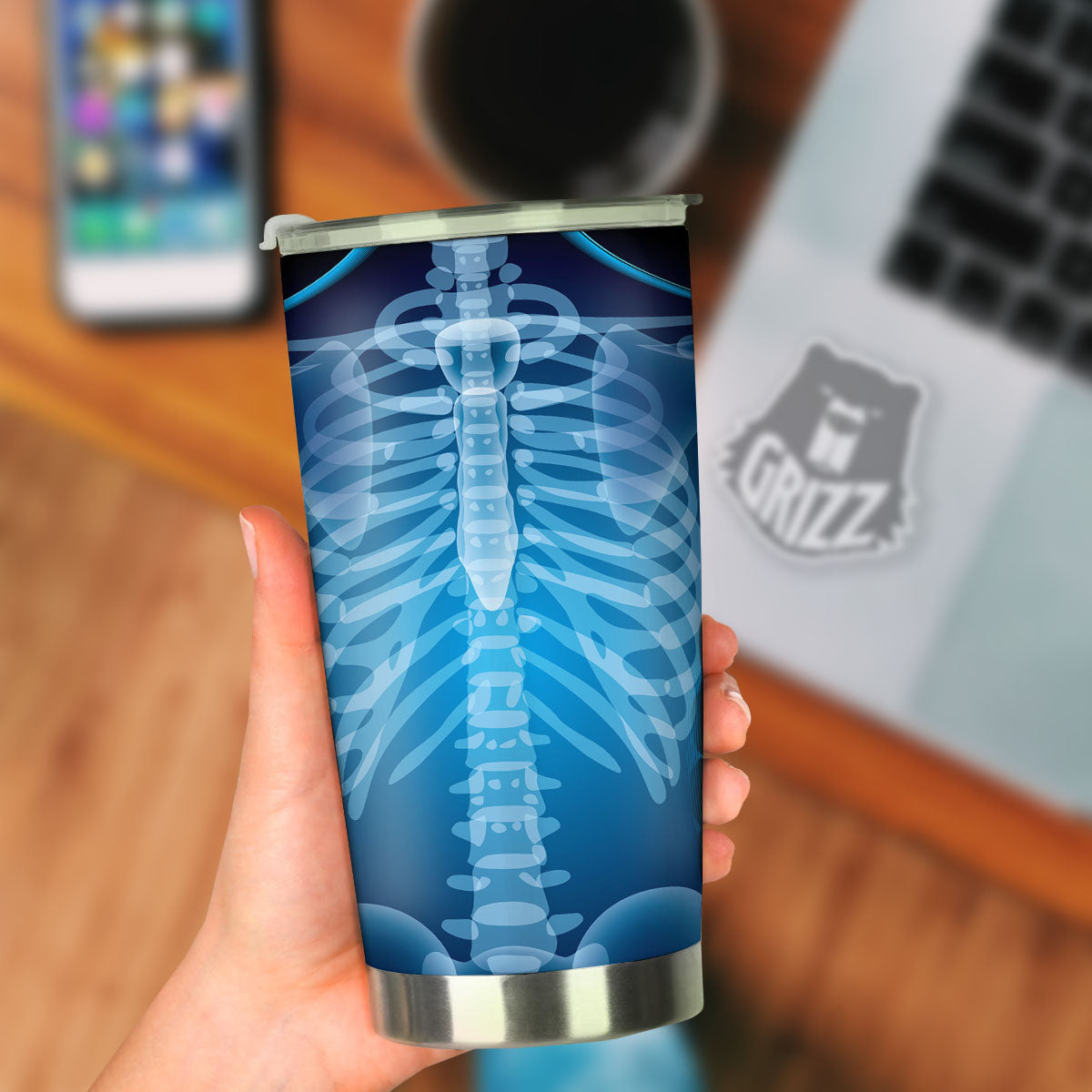 X-Ray Film Radiologist Print Tumbler-grizzshop