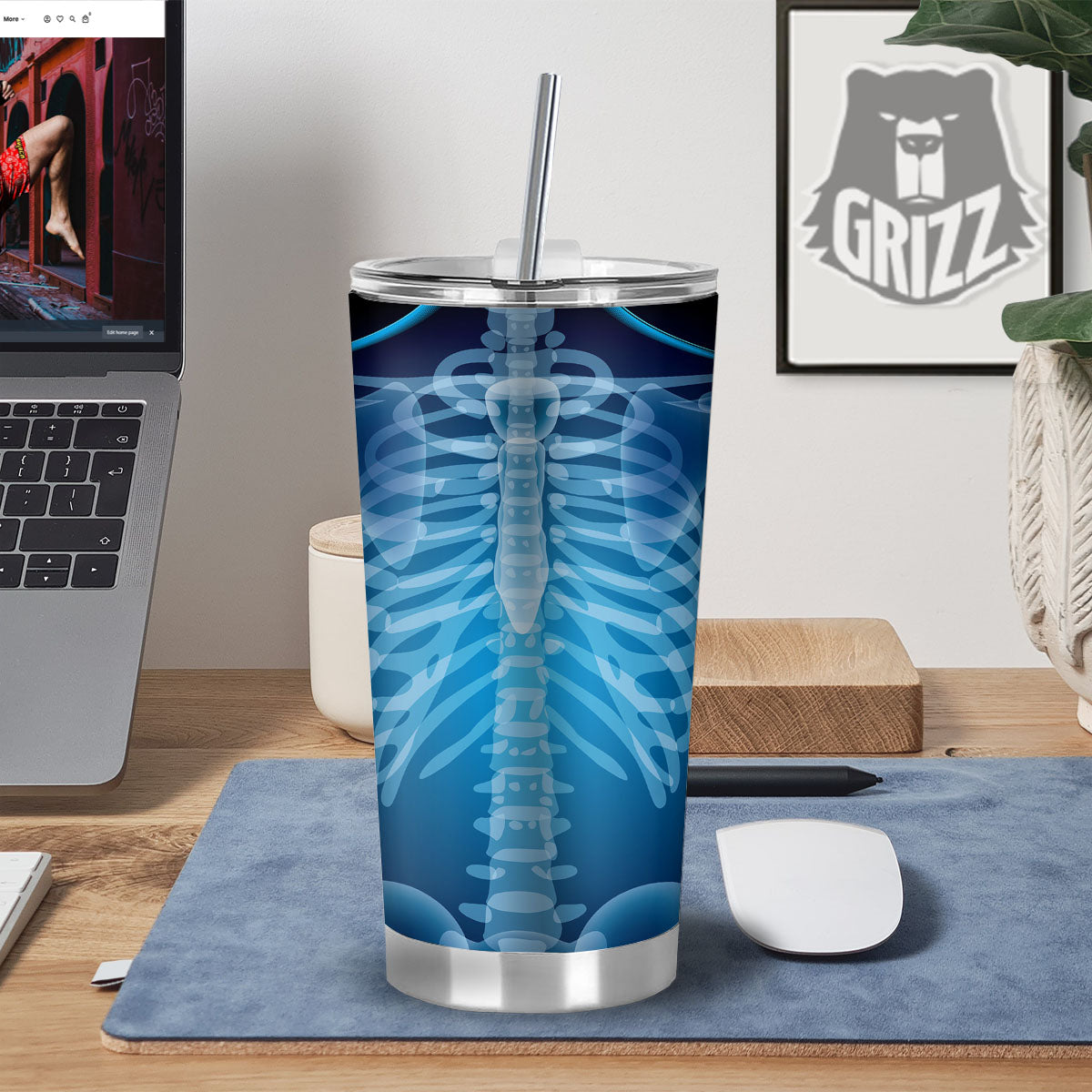 X-Ray Film Radiologist Print Tumbler-grizzshop