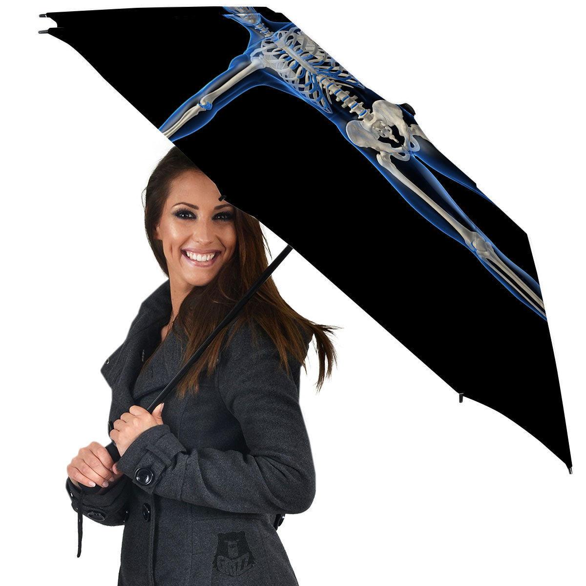X-Ray Human Skeleton Print Umbrella-grizzshop