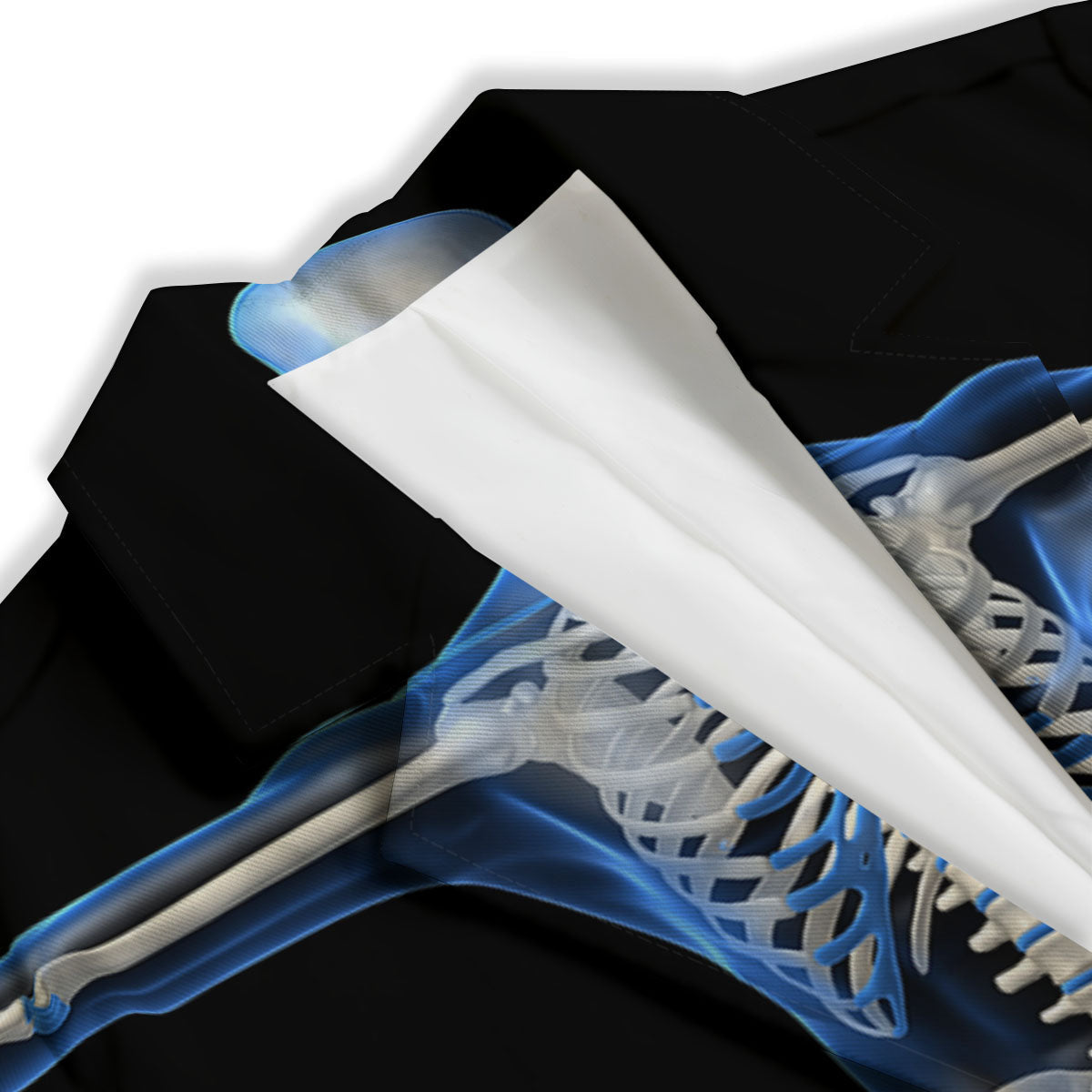 X-Ray Human Skeleton Print Women's Blazer-grizzshop