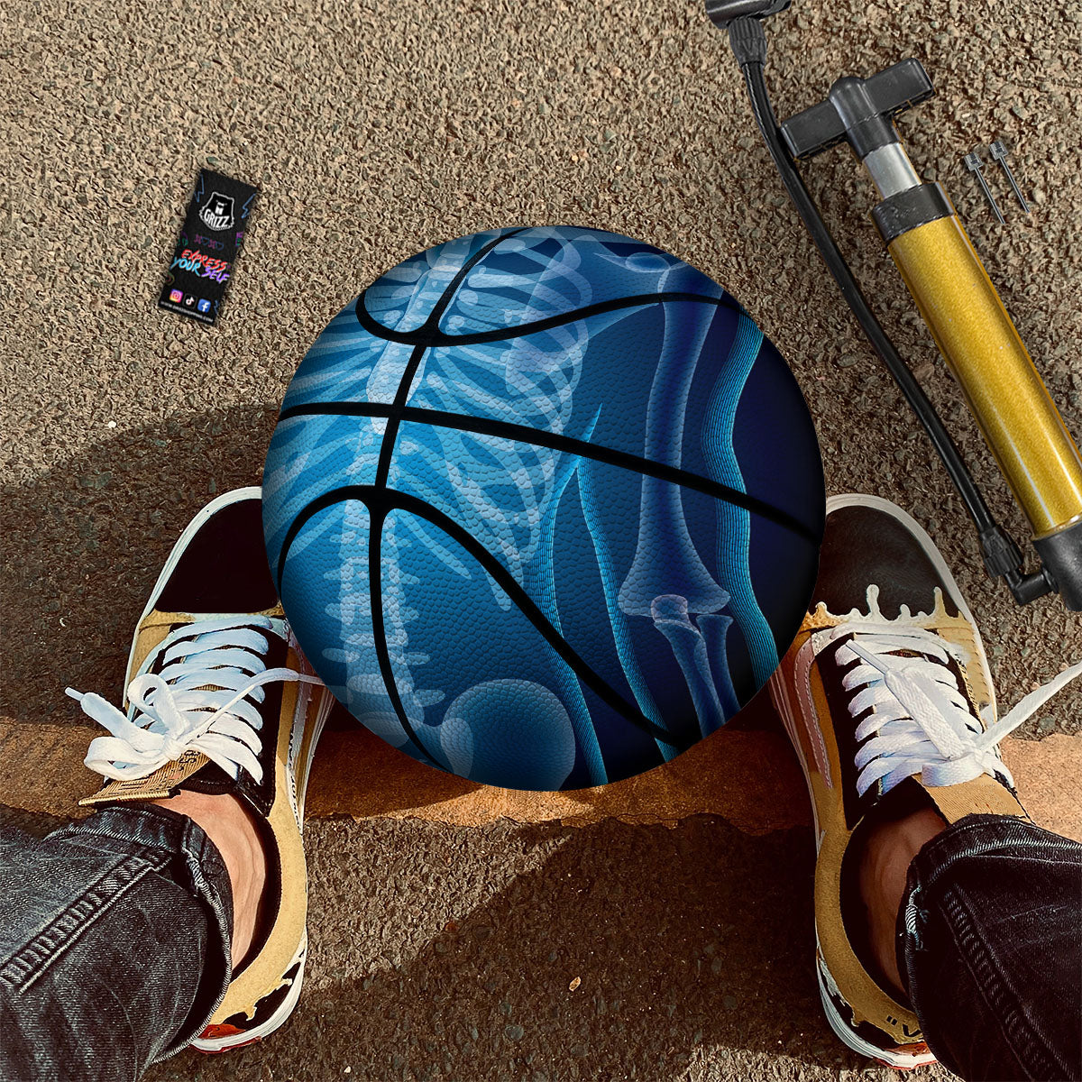 Zodiac Sign Vintage Aries Print Basketball