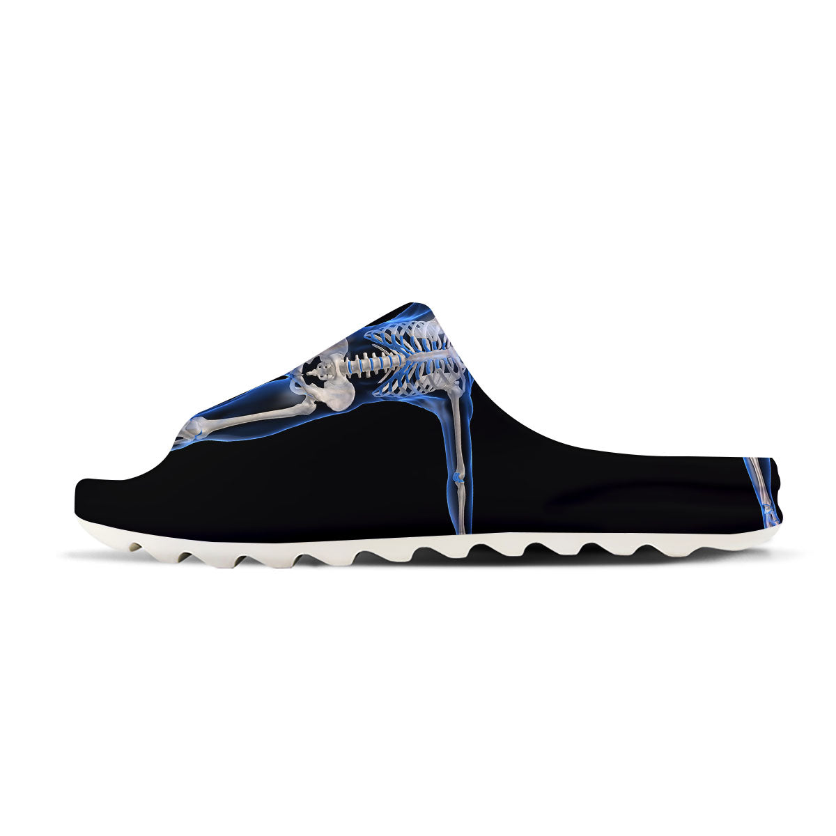 X-Ray Human Skeleton Print Sandals-grizzshop