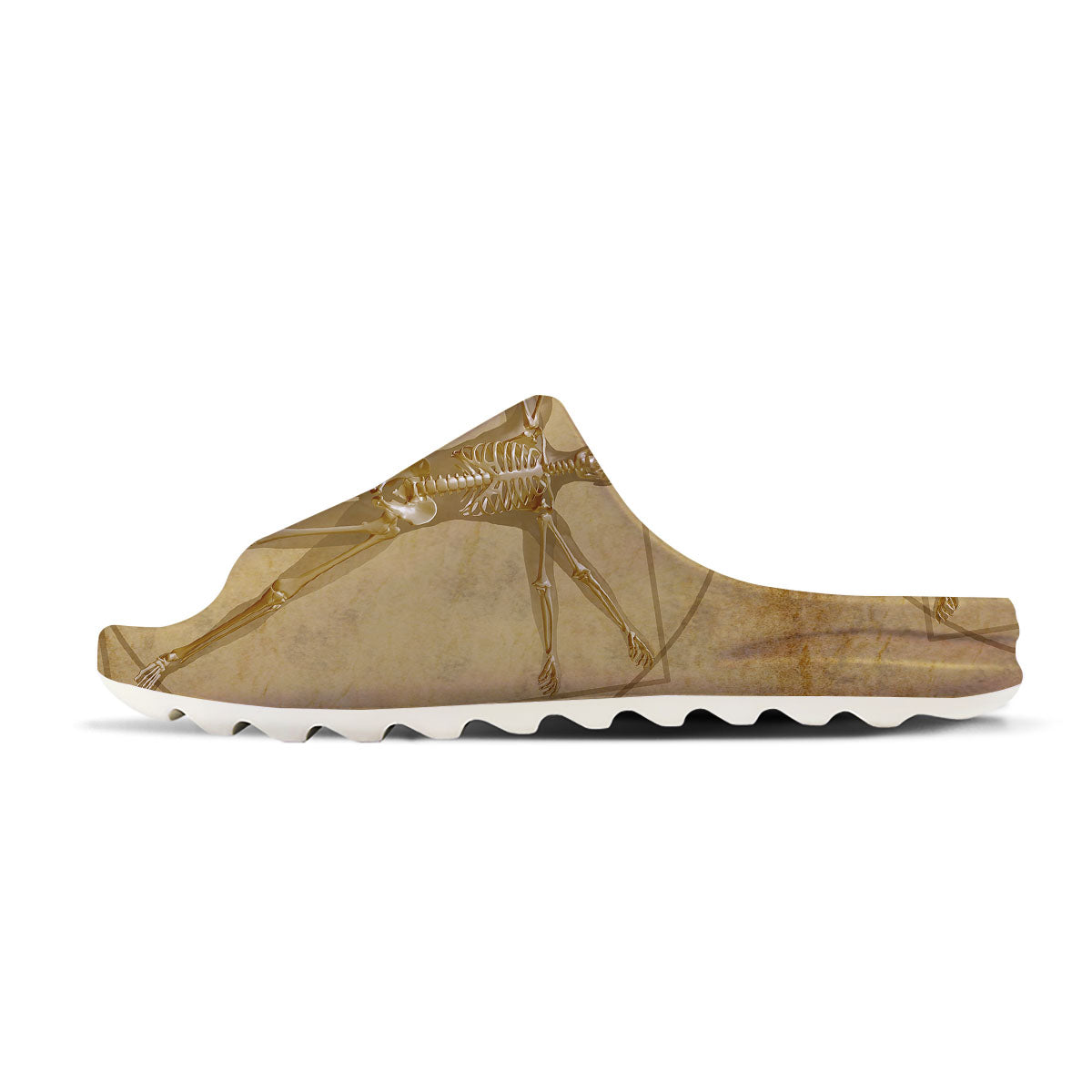 X-Ray Vitruvian Man Print Sandals-grizzshop
