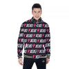 XOXO Valentine's Day Print Pattern Baseball Jacket-grizzshop