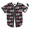 XOXO Valentine's Day Print Pattern Baseball Jersey-grizzshop