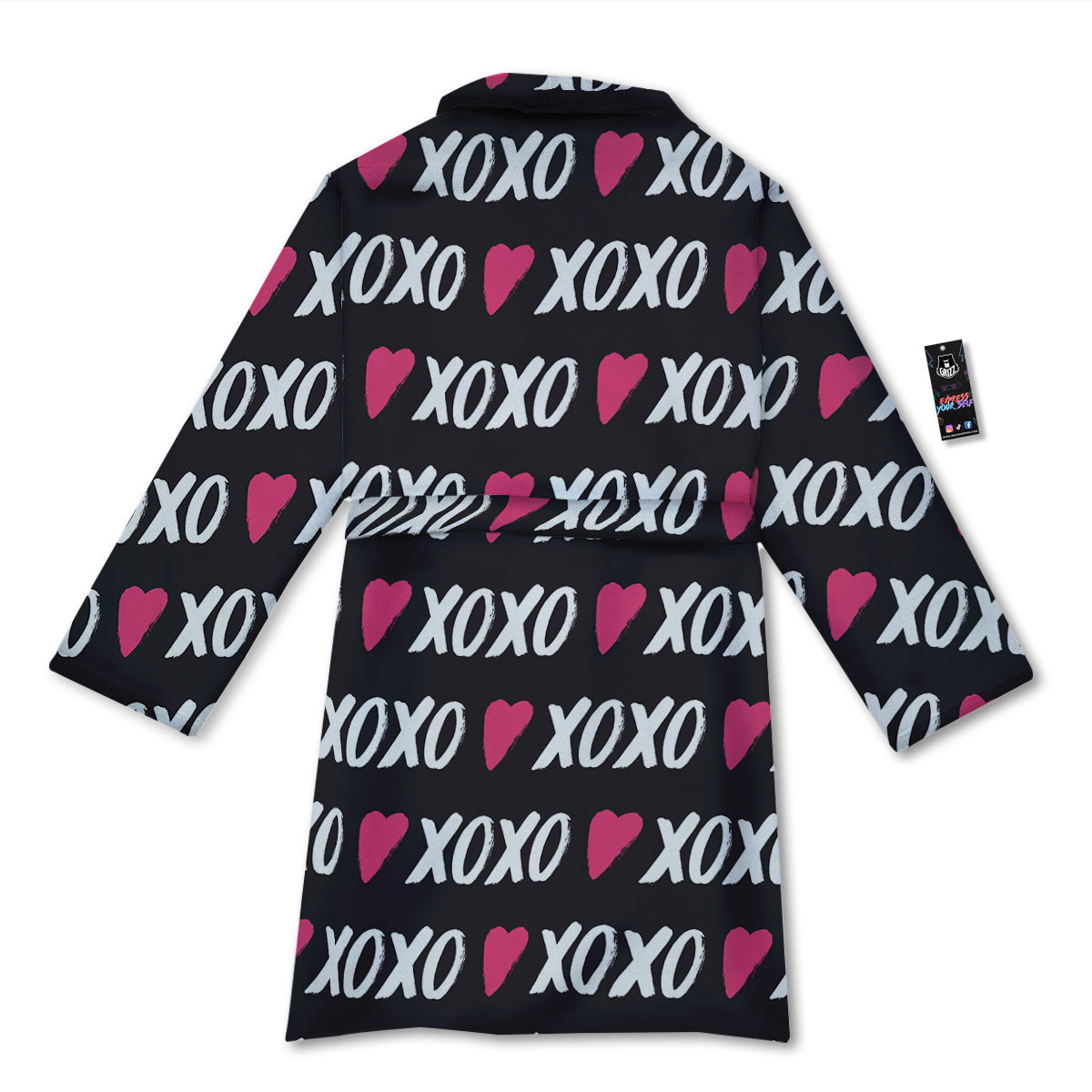 XOXO Valentine's Day Print Pattern Bathrobe-grizzshop