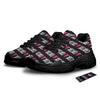 XOXO Valentine's Day Print Pattern Black Chunky Shoes-grizzshop