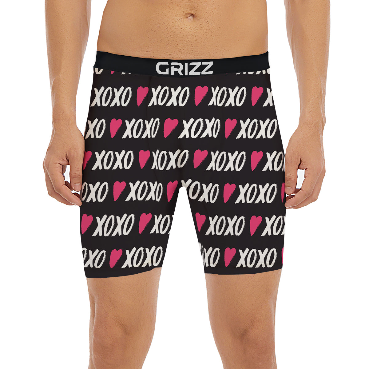 XOXO Valentine's Day Print Pattern Boxer Briefs-grizzshop