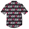 XOXO Valentine's Day Print Pattern Button Up Shirt-grizzshop