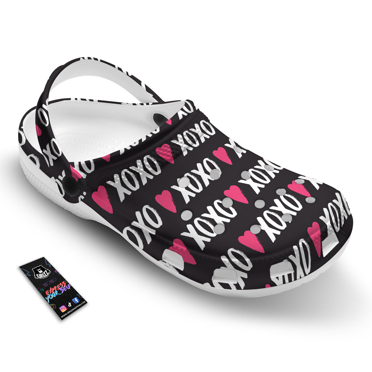 XOXO Valentine's Day Print Pattern Clog-grizzshop