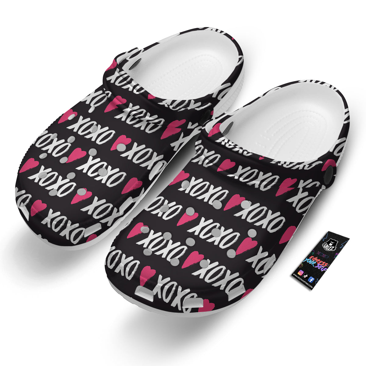 XOXO Valentine's Day Print Pattern Clog-grizzshop