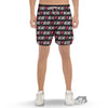 XOXO Valentine's Day Print Pattern Men's Gym Shorts-grizzshop