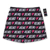 XOXO Valentine's Day Print Pattern Men's Running Shorts-grizzshop