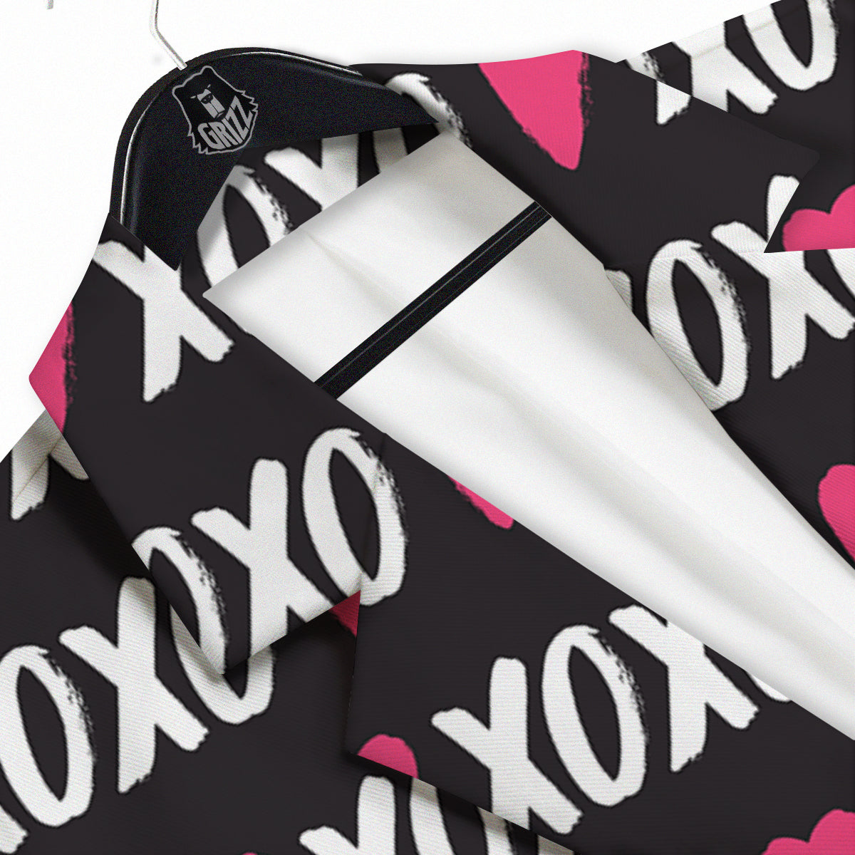 XOXO Valentine's Day Print Pattern Men's Sport Coat-grizzshop