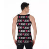 XOXO Valentine's Day Print Pattern Men's Tank Top-grizzshop