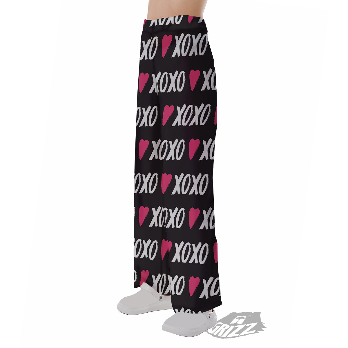 XOXO Valentine's Day Print Pattern Pajama Pants-grizzshop