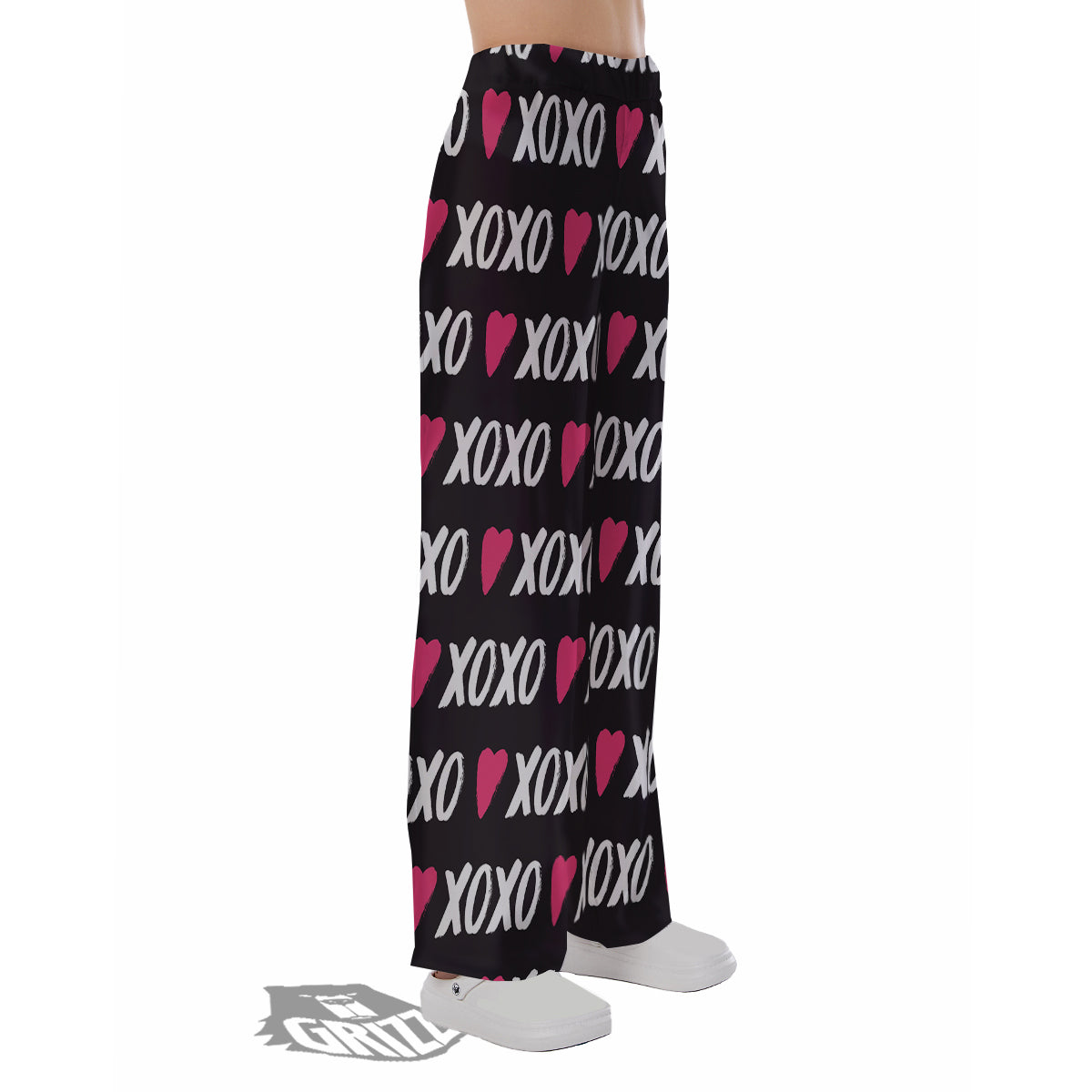 XOXO Valentine's Day Print Pattern Pajama Pants-grizzshop