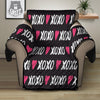 XOXO Valentine's Day Print Pattern Recliner Protector-grizzshop