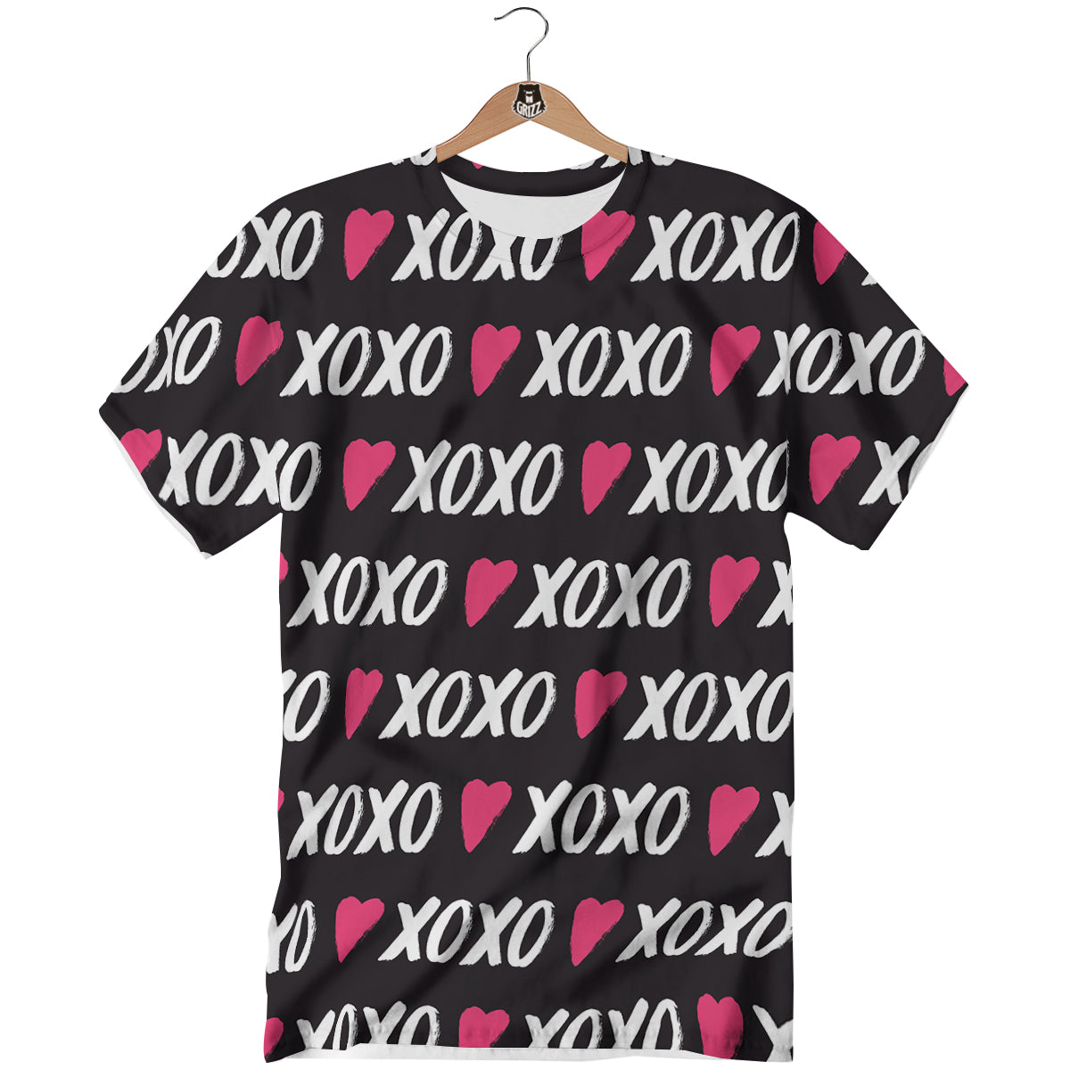 XOXO Valentine's Day Print Pattern T-Shirt-grizzshop