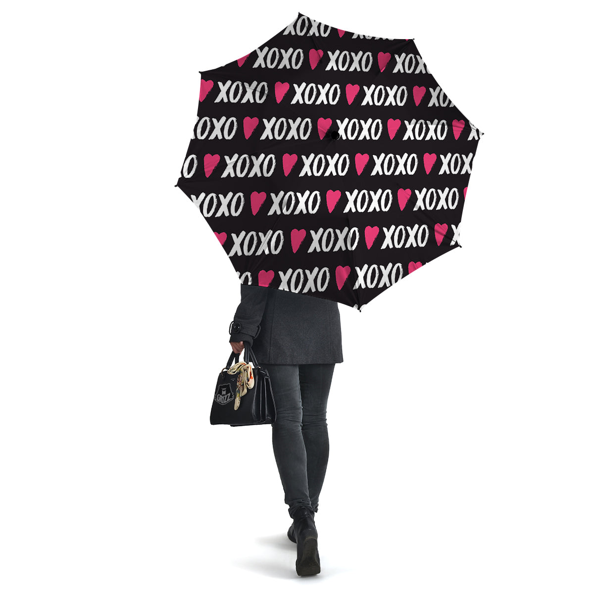 XOXO Valentine's Day Print Pattern Umbrella-grizzshop