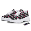 XOXO Valentine's Day Print Pattern White Chunky Shoes-grizzshop