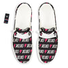 XOXO Valentine's Day Print Pattern White Loafers-grizzshop