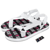 XOXO Valentine's Day Print Pattern White Open Toe Sandals-grizzshop