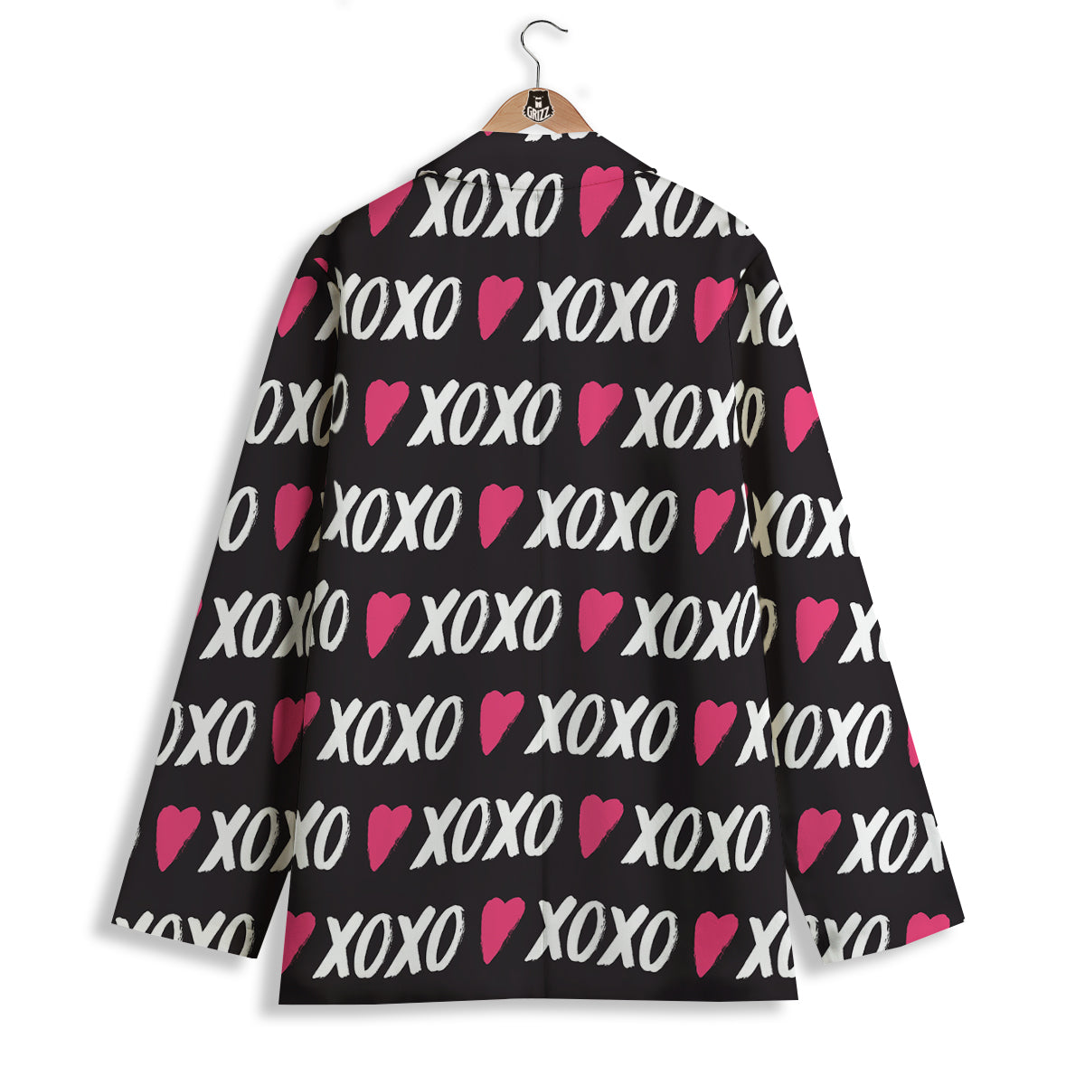 XOXO Valentine's Day Print Pattern Women's Blazer-grizzshop