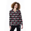 XOXO Valentine's Day Print Pattern Women's Long Sleeve Shirts-grizzshop