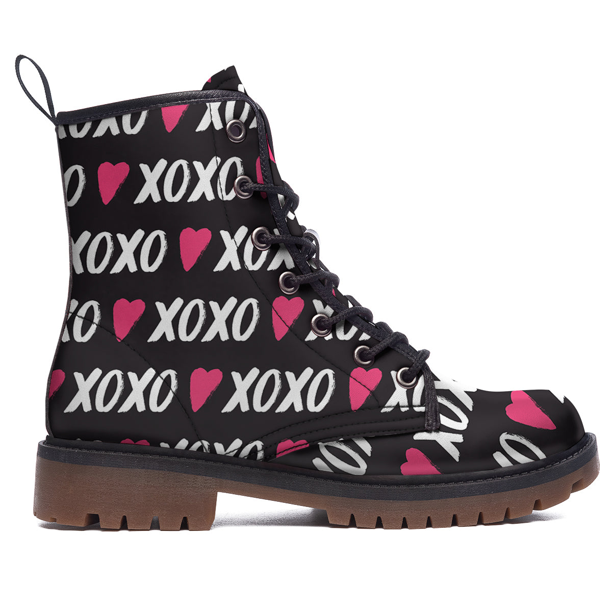 XOXO Valentine's Day Print Pattern Work Boots-grizzshop