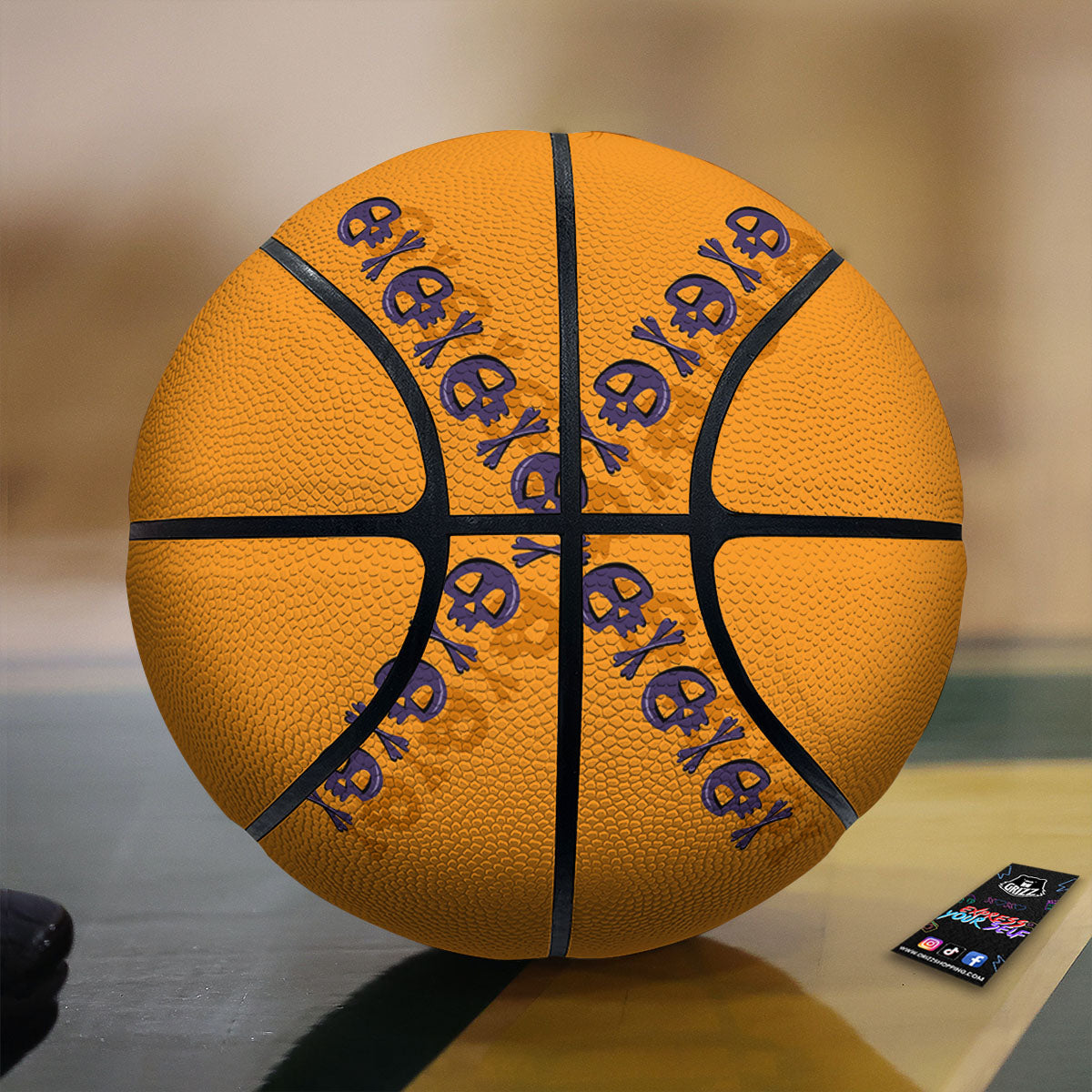 X Halloween Print Basketball