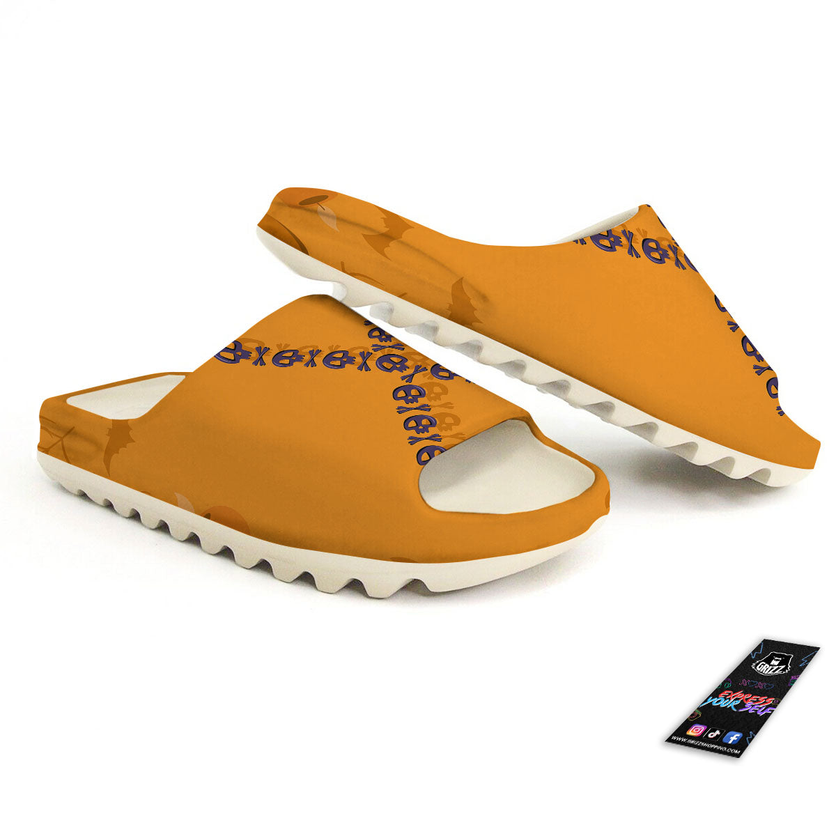 X Halloween Print Sandals-grizzshop