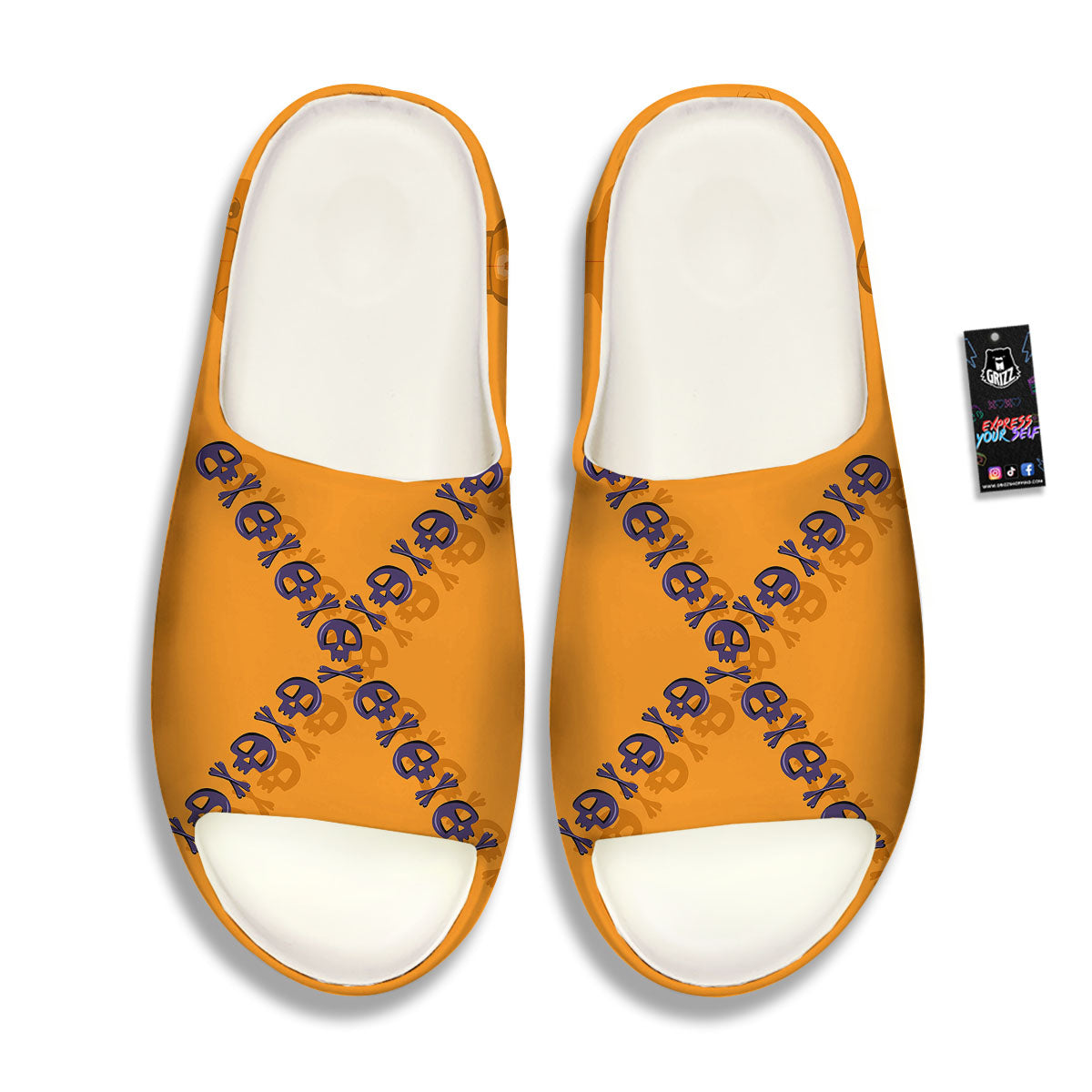 X Halloween Print Sandals-grizzshop