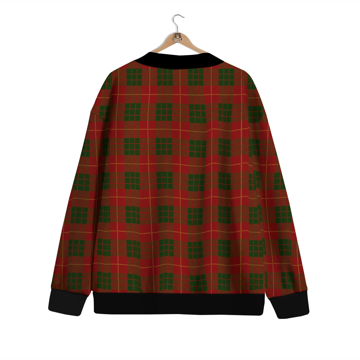 Xmas Plaid Print Pattern Cardigan-grizzshop