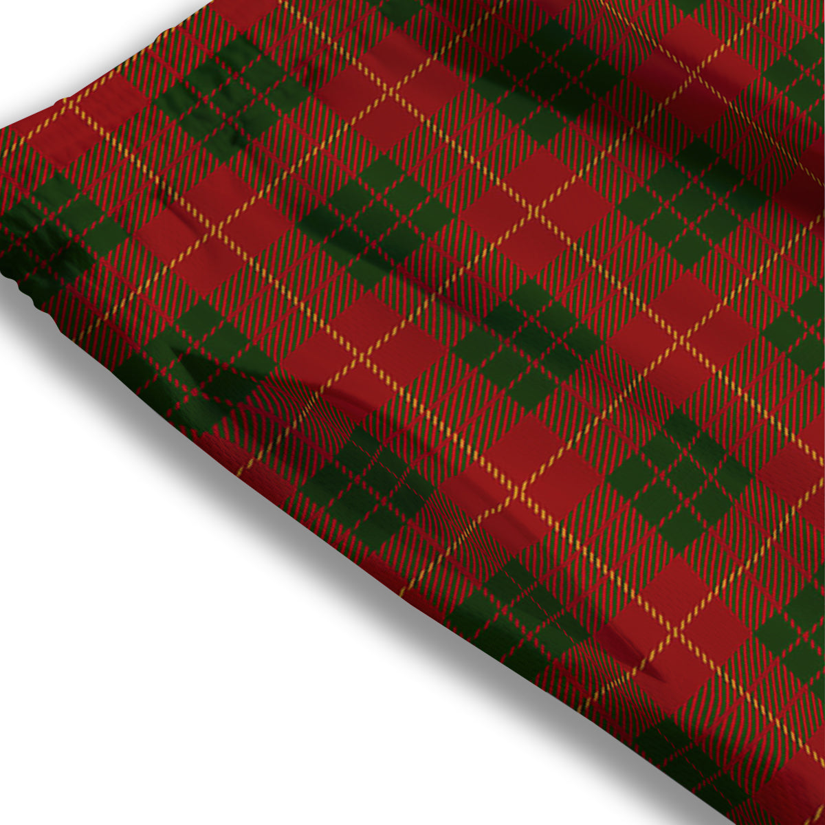 Xmas Plaid Print Pattern Mesh Shorts-grizzshop