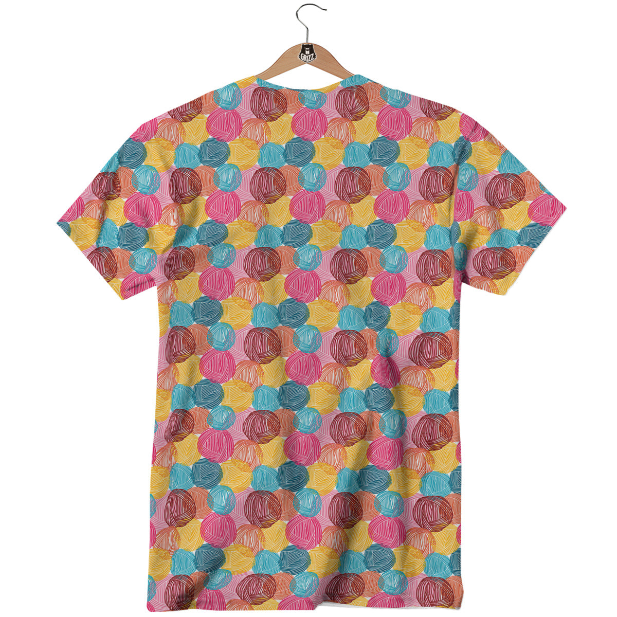Yarn Balls Colorful Print T-Shirt-grizzshop