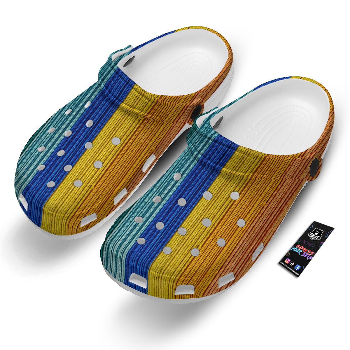 Yarn Colorful Print Clog-grizzshop