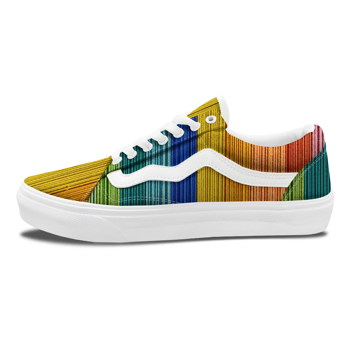 Yarn Colorful Print Skate Shoes-grizzshop