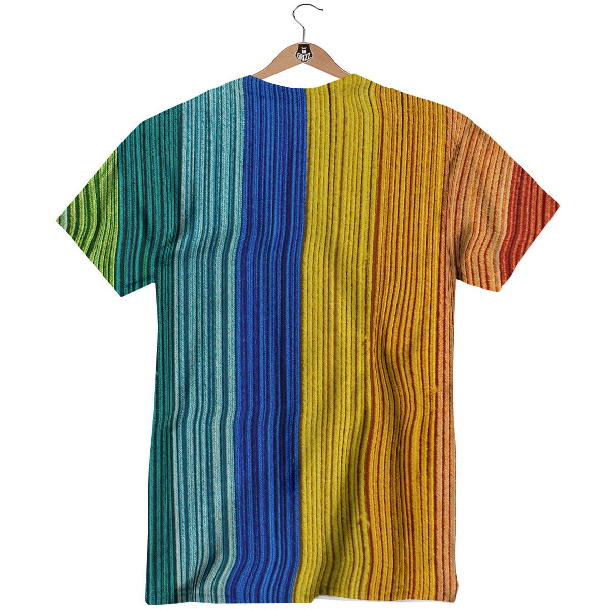 Yarn Colorful Print T-Shirt-grizzshop