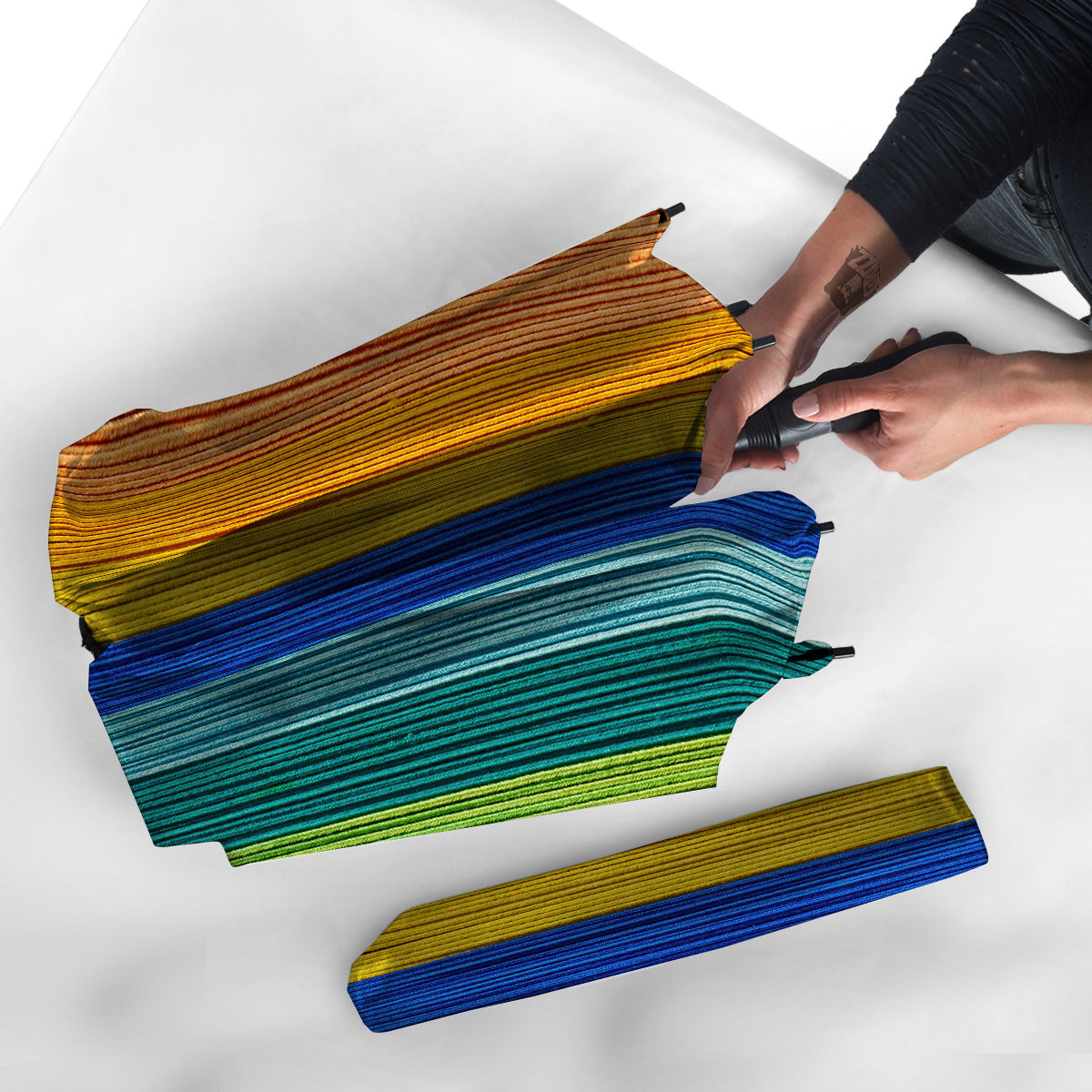 Yarn Colorful Print Umbrella-grizzshop