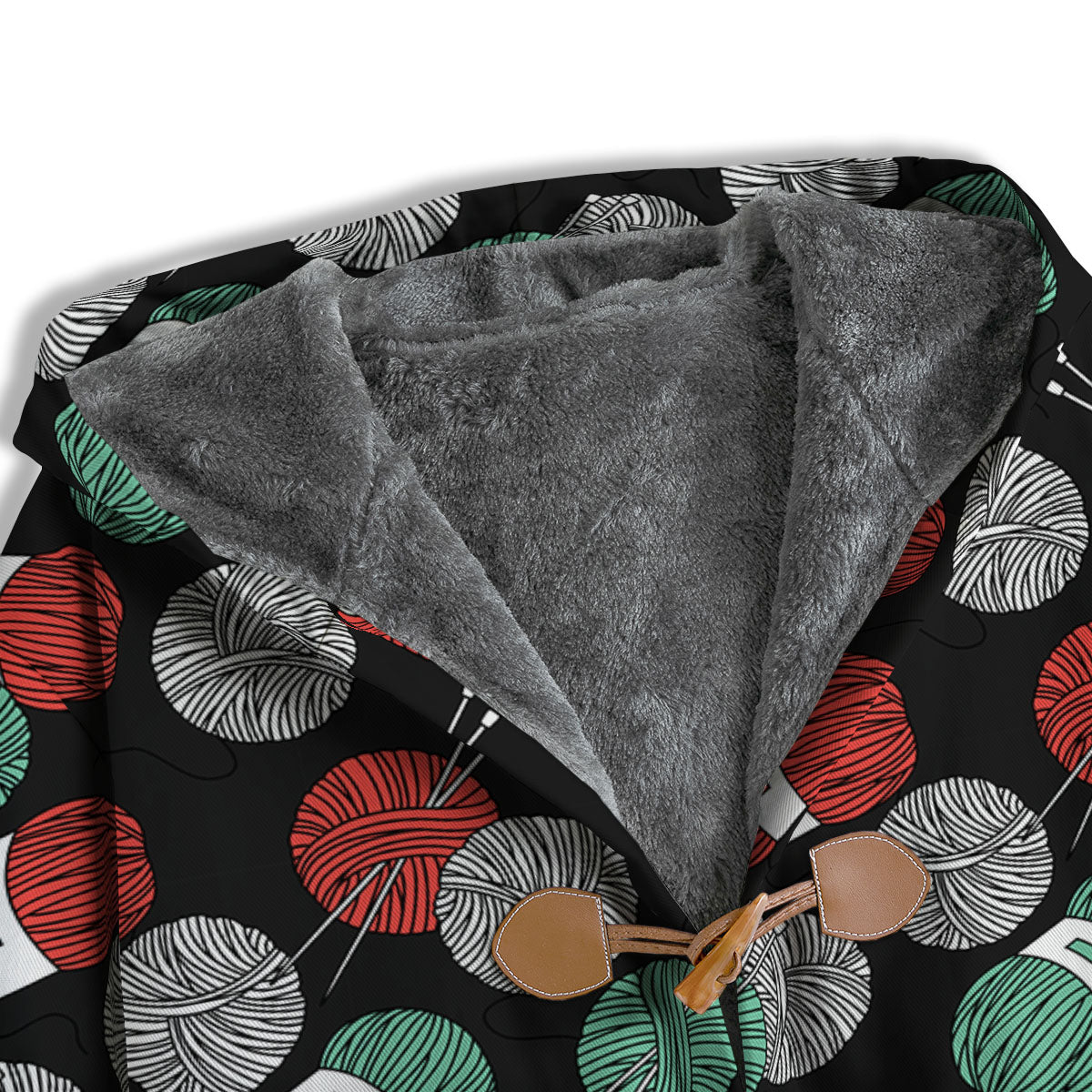 Yarn Knitting Print Pattern Men's Windbreaker Jacket-grizzshop