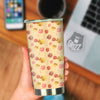 Yarn Watercolor Print Pattern Tumbler-grizzshop