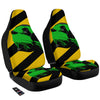 Yellow And Green Helmet Print Car Seat Covers-grizzshop
