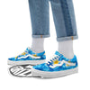 Yellow And White Plumeria In Water Print Skate Shoes-grizzshop