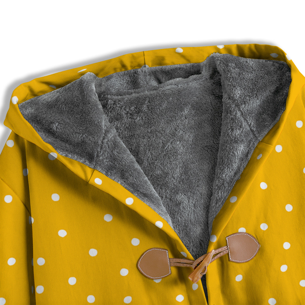 Yellow And White Polka Dot Print Pattern Men's Windbreaker Jacket-grizzshop