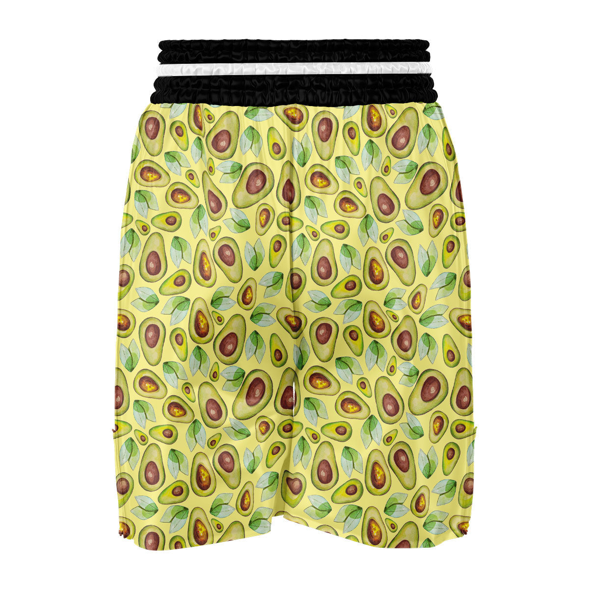 Yellow Avocado Boxing Shorts-grizzshop